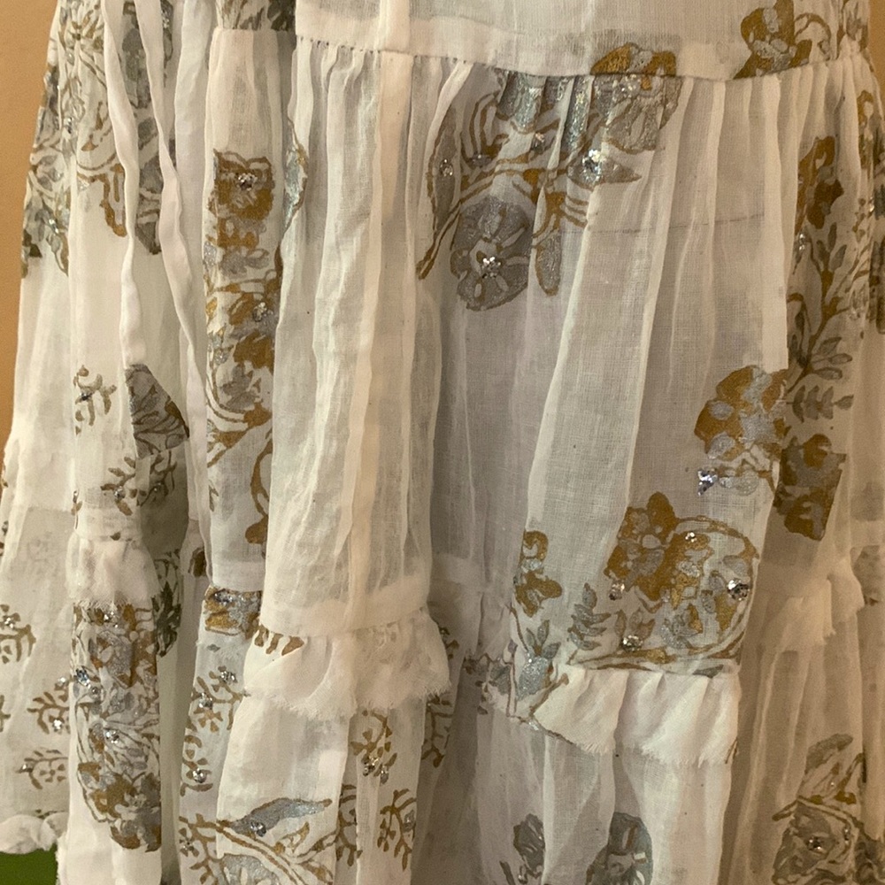 Juliett Dunn Sleeveless Floral Gorgeous Detailed Dress. Sz OS - Picture 8 of 9